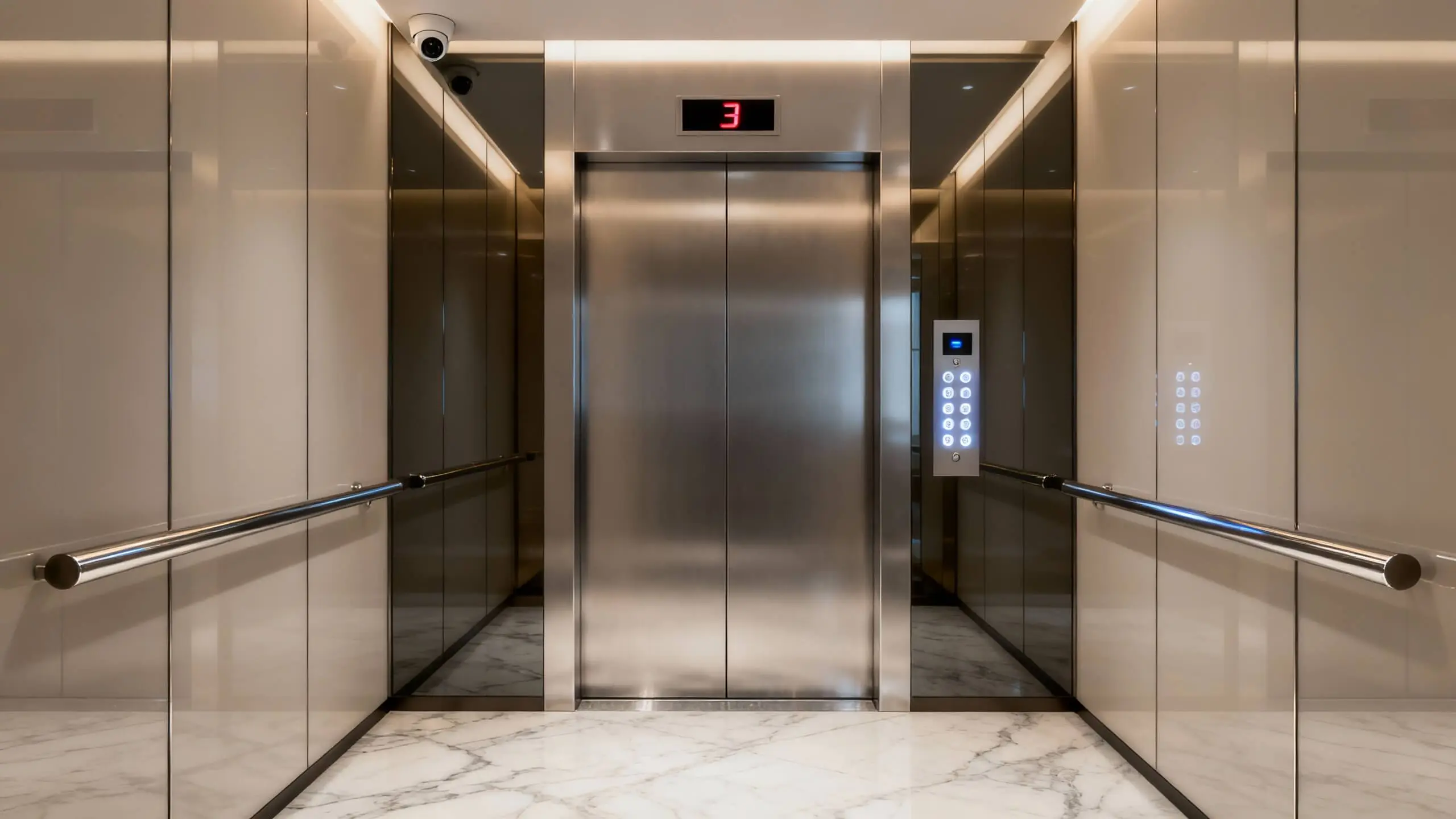 Modern Elevator in Apartments
